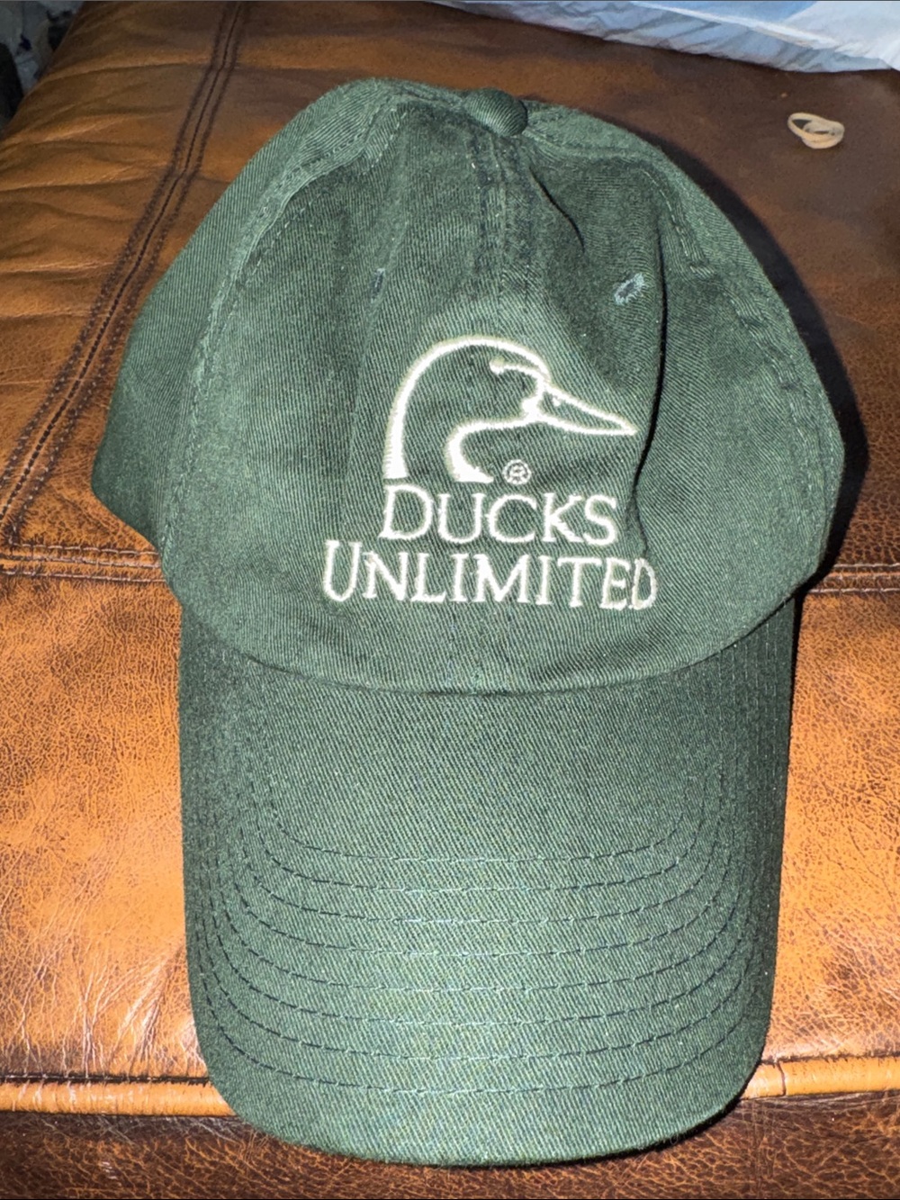 Ducks Unlimited Men's Dark Green Logo Cap